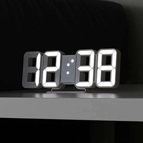 mooas 3D Pure Mini White LED Clock by mooas
