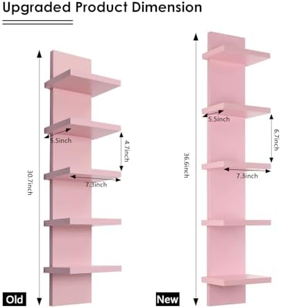 Homaterial 5 Tier Floating Wall Shelf - Image 3
