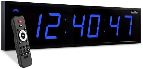 Ivation Oversized Digital Wall Clock by Ivation