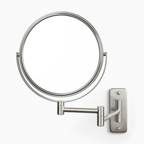 JERDON Wall-Mounted Makeup Mirror by Jerdon