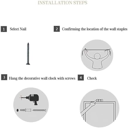 Silent Moon Wall Clock Creative Quiet Wall Clock Digital No Light Version Ready - Image 5