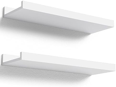 Boswillon Floating Shelves Set of 2, Small Wall Shelf by Boswillon