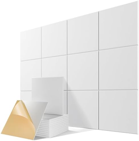 12 Pack Self-Adhesive Sound Proof Foam Panels by Lebenforce