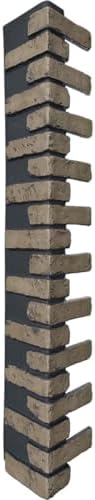 Outside Corner for EverStone Faux Classic Aged Brick Siding Panels, 8 1/2"W x by EkenaMillwork