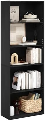 Furinno GEHRY Book Shelf, 5-Tier Bookshelf, by Furinno-FitsYourSpaceFitsYourBudget