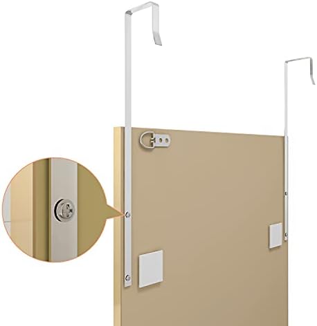whitebeach 48" x 16" Over The Door Full Length Mirror Hanging Door Mirror Wall - Image 5