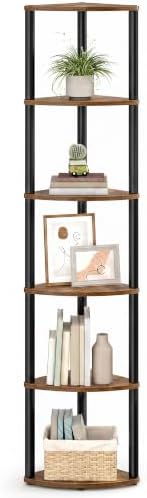 VASAGLE Superfast Toolless Assembly 6-Tier Corner Shelf by VASAGLEbySONGMICSHOME