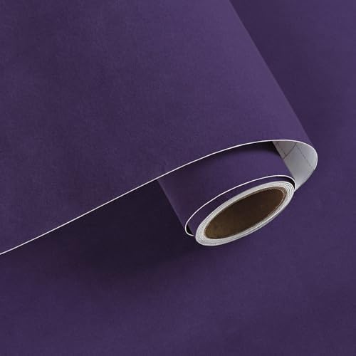VaryPaper Purple Velvet Wallpaper Peel and Stick 15.7" x 78.7" Self Adhesive by VaryPaper