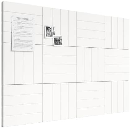 Bumusty 48" x 36" Large Cork Board Alternative, Milky White by BUMUSTY