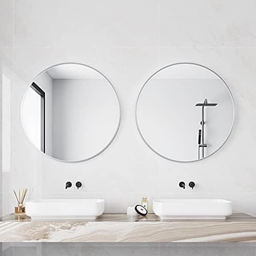 Itrue Round Metal Wall Mirror, 24 Inch - Image 4