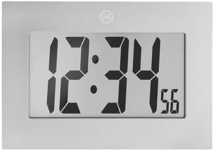 MARATHON Commercial Grade 9-Inch Large Digital Wall Clock, Graphite Grey by Marathon