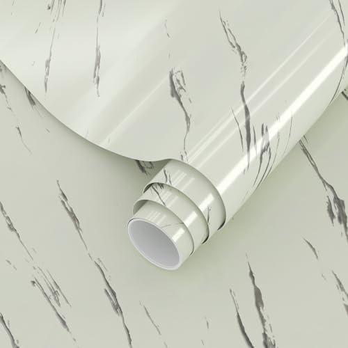 White Marble Wide 48x197 Inch Large Size Removable Peel and Stick Wallpaper - Image 5