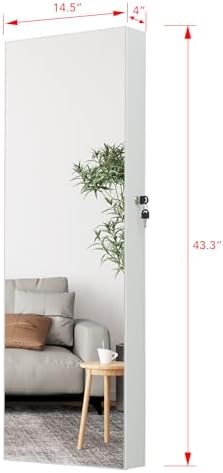 Full Length Mirror Jewelry Cabinet - Image 5