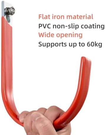 2Pcs Heavy-Duty wall Flat Iron Hooks - Image 3