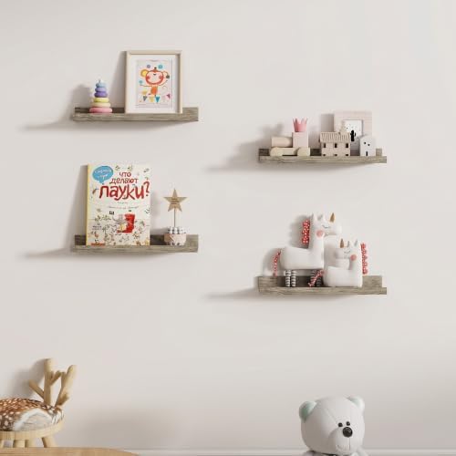 Dreamland Picture Ledge Shelf for Wall, Floating Shelves Set of 2, 18 inch Long - Image 5