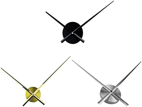 Metal Wall Clock Without Numbers 3D Silver Large Quartz Clocks - Image 4