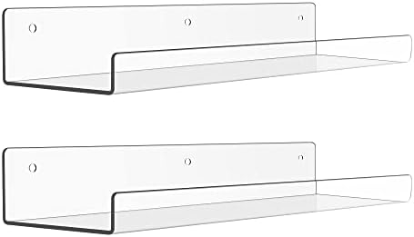 upsimples 2 Pcs 15" Acrylic Shelves by upsimples