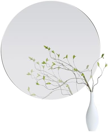 12'' Round Glass Mirror for Wall Decor, Frameless Circle Wall Mirror by FindYourLove