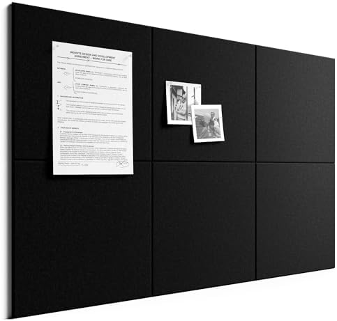 Bumusty 36"x 24" Large Felt Bulletin Board Tiles by BUMUSTY