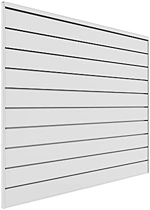 Proslat 88103 Heavy Duty PVC Slatwall Garage Organizer, 4-Feet by 4-Feet Section by PROSLATGARAGE