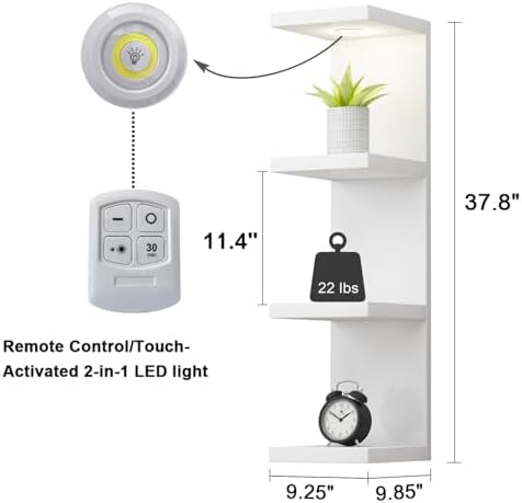 LitaEther Versatile 4 Tier Wall Shelf Unit, Display Floating Shelf - Image 3