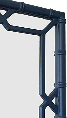 Bamboo-Look Solid Wood Window Pane Mirror 23" X 31" - Image 3