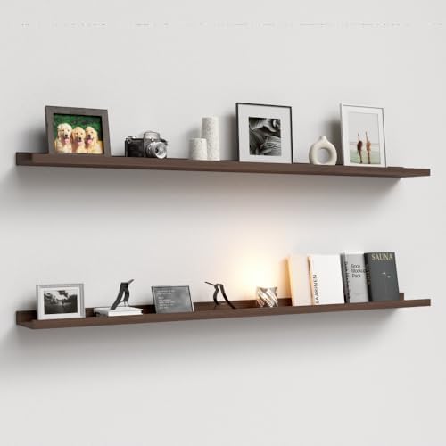Boswillon Floating Shelves Set of 2, Long Wall Shelf by Boswillon