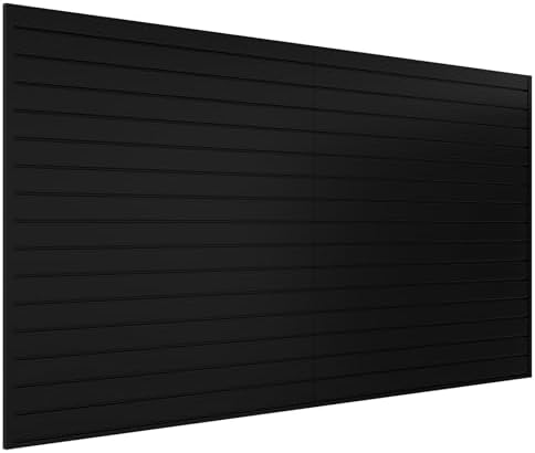 Neoaider Slatwall Panel 8 FT x 4 FT, Interlocking Slat Wall Paneling by Neoaider