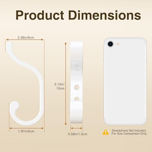 Coat Hooks Wall Mount, Heavy Duty Wall Hooks - Image 7