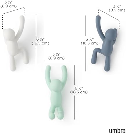 Umbra Buddy Wall Hooks, Wall Mount Coat Hooks - Image 3