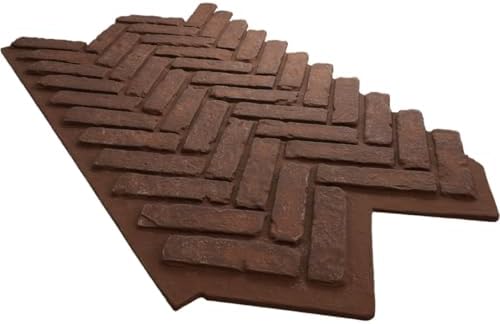 EverStone Herringbone Faux Brick Panel, 46 1/2"W x 25 1/4"H x 1"D, Pizzeria - Image 6