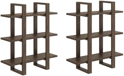 Nathan James Floating Wall Book Shelves, 3-Tier Display Shelf, Decorative - Image 6