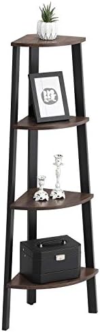 VASAGLE 4-Tier Corner Shelf Stand, Modern Ladder Shelf - Image 7