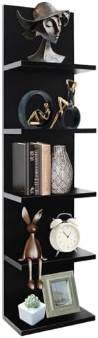 Homaterial 5 Tier Wall Shelf, Wall Mounted Shelves Unit by Homaterial