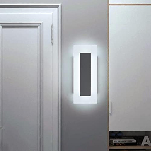 LMQNINE Modern LED Acrylic Black Wall Sconce White Light 6000K - Image 4
