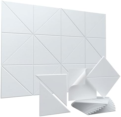 Vieshful Peel and Stick Acoustic Sound Absorbing Wall Panels 10 Pack by Vieshful