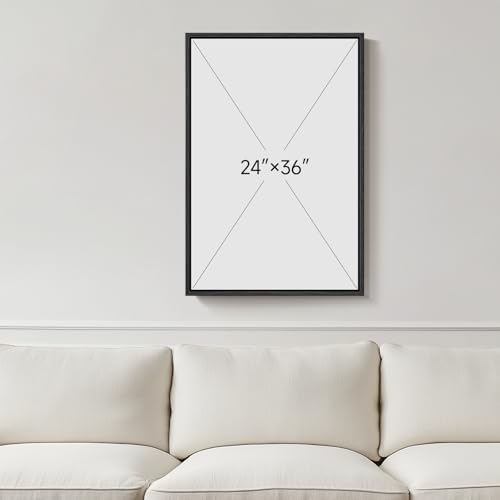 Framed Dark Sage Green Modern Abstract Wall Art, 1 Piece 24x36 In - Image 3
