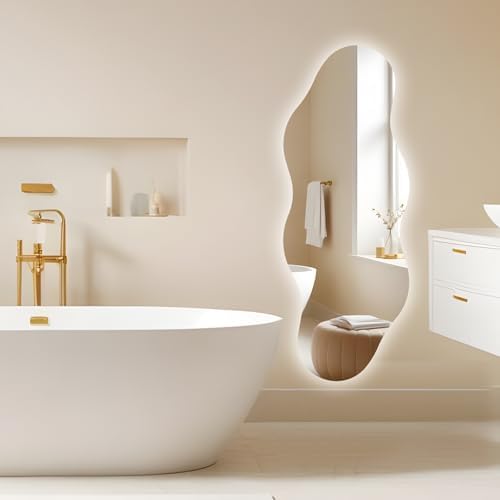 QDSSDECO 63" x 24" Wavy Full-Length Mirror - Image 5