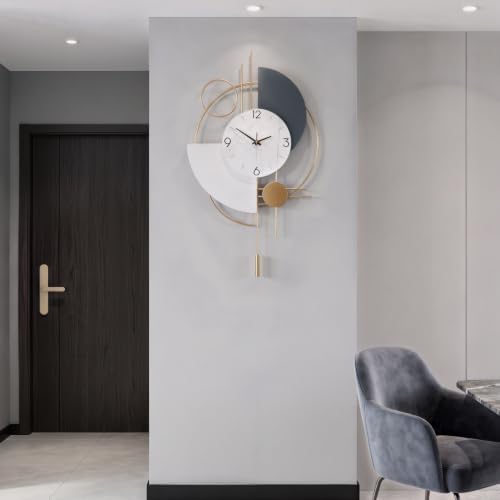 Cuspin Modern Wall Clock with Pendulum - Image 3
