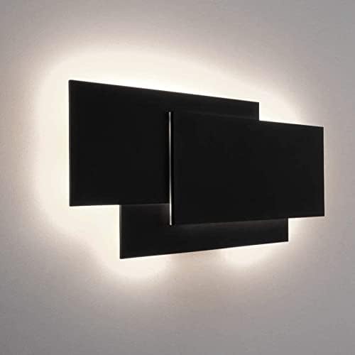 Ralbay 15.75”/36W LED Modern Wall Sconce Indoor Matte Black Wall Mount Light by RalbayLighting