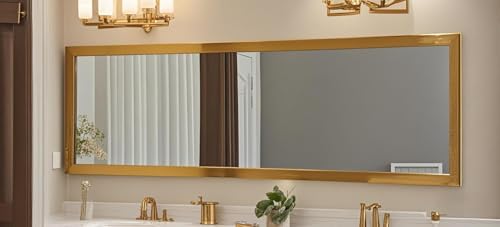 whitebeach 48" x 16" Over The Door Full Length Mirror Hanging Door Mirror Wall - Image 6