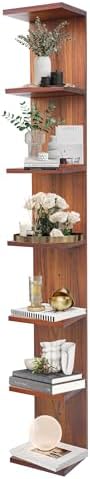 7 Tier Wall Shelf Unit, Vertical Column Floating Storage Home Decor Organizer by Unknown
