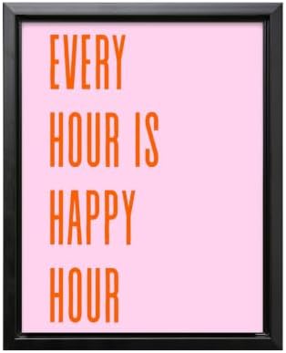 InkFlow Posters Every Hour Happy Hour Canvas Poster by InkFlowPosters