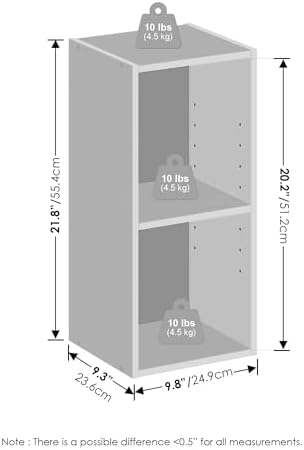 Furinno Reed 2-Tier Closet Organizers and Storage, Closet Organizer, Open Shelf - Image 2