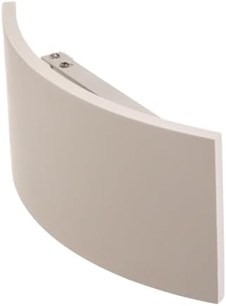 13.8" Paintable Plaster Wall Sconce Light, Modern Indoor Wall Lighting - Image 5