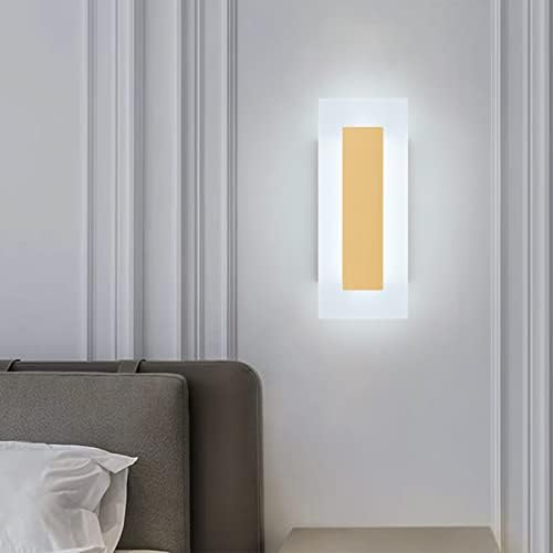 LMQNINE Modern LED Acrylic Gold Wall Sconce White Light 6000K - Image 5