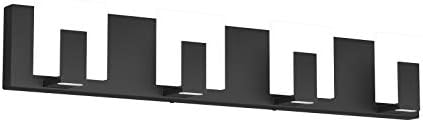 Aipsun 4 Lights Modern Black Vanity Light Up and Down Black Bathroom Lighting by Aipsun