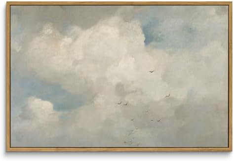 InSimSea Framed Canvas Wall Art Vintage Decor, Home Decor Classical Oil by InSimSeaArt