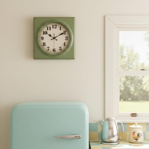 Vintage Wall Clock 1950s Style - Image 2