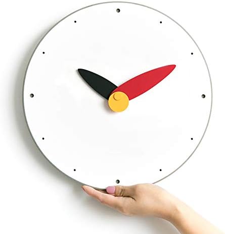 Stephanie Imports Modern Minimalist Red & Black Wall Clock - Image 4